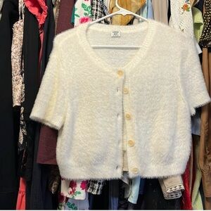 Sunday Best Fuzzy Cropped Sweater